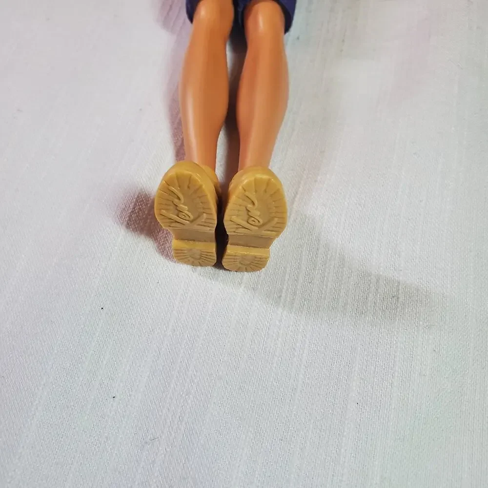 Barbie Ken Doll Mattel Male Fashion Doll Blonde Hair Red Shirt Navy Blue Shorts